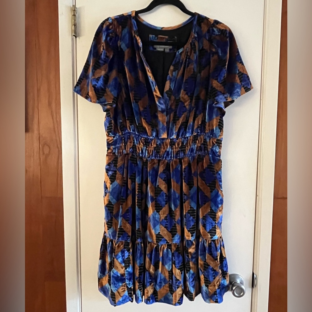 Anthropologie Somerset Mini Dress Velvet Edition - Picture 2 of 6